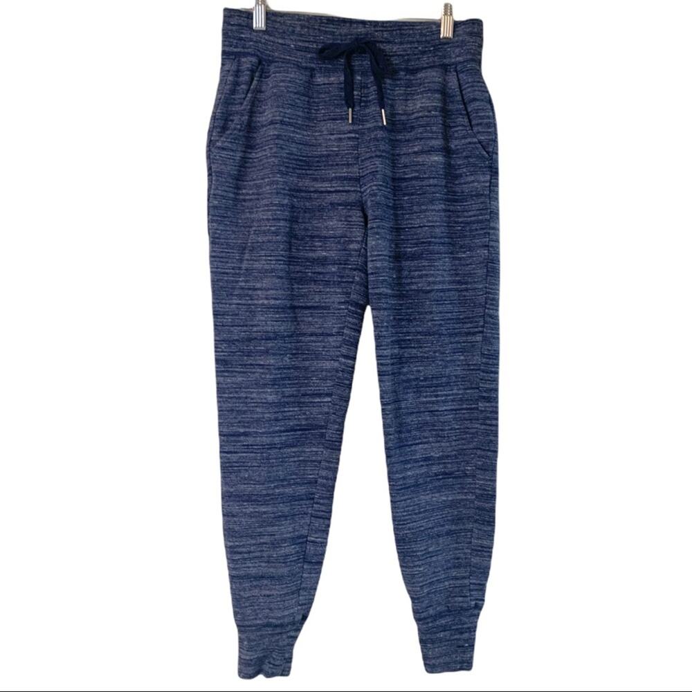 Daily Ritual Women's Jogger Pants Blue Space Dye Casual Athleisure Size Small